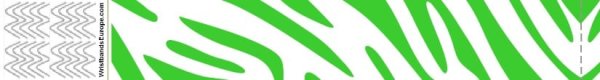 Plain Tyvek Zebra Green Wristbands