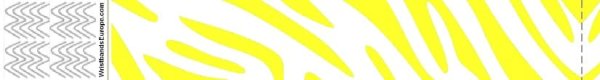 Plain Tyvek Zebra Yellow Wristbands