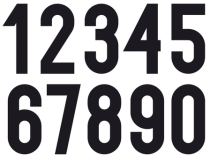 Custom Vinyl - Tabbed - Reflex - Numbers