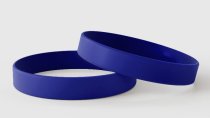 Plain Dark Blue - Plain Silicone Wristbands