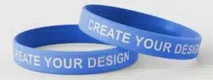 Silicone Debossed colourfil Wristbands